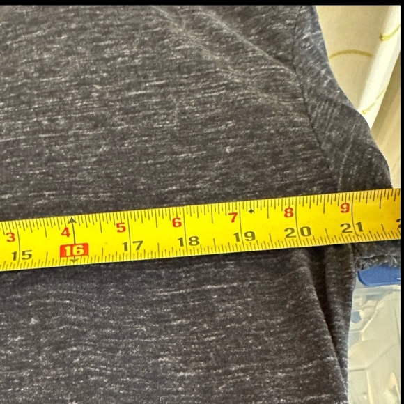 GAP Charcoal Gray 3/4 Sleeve V Neck Slouchy tie waist Top Shirt Medium - Picture 13 of 16